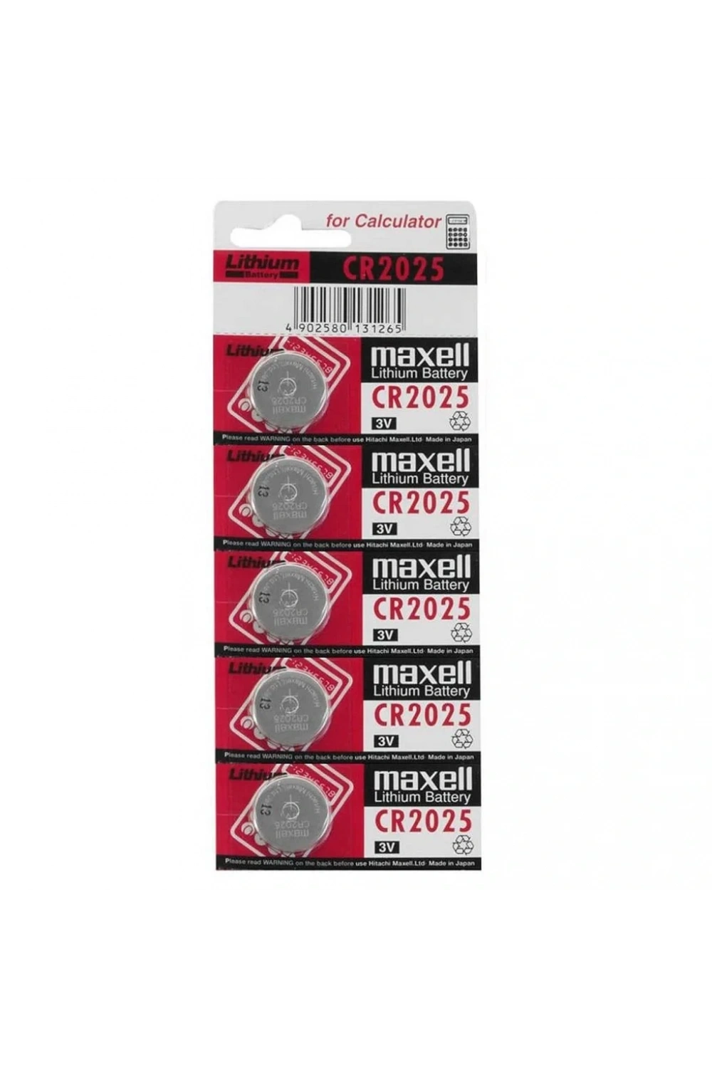 Maxell CR2025 3V Lityum Pil 5li Paket