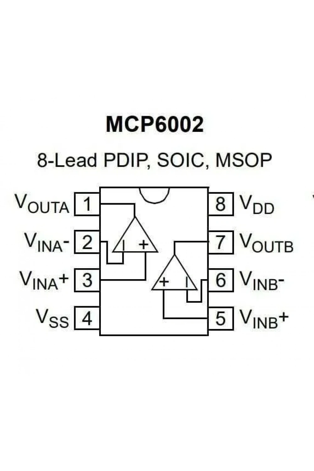 MCP6002T-I/MS MSOP-8 Smd OpAmp Entegresi