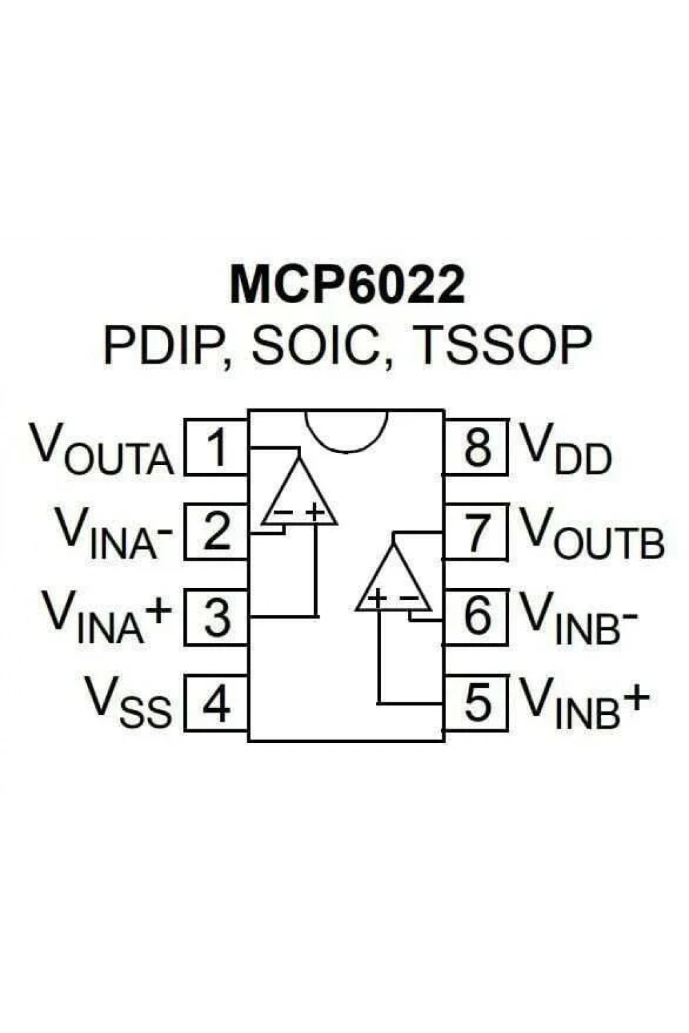 MCP6022-I/SN SOIC-8 SMD CAN Bus Entegresi