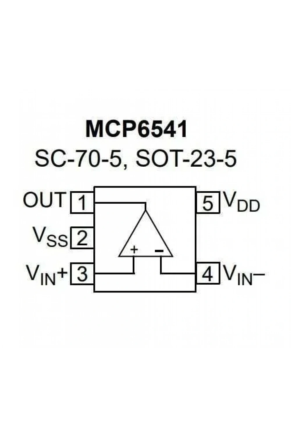 MCP6541T-I/OT SOT-23-5 SMD Komparatör Entegresi