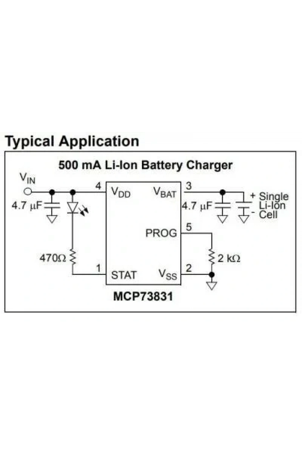 MCP73831T SOT-23 Smd Şarj Kontrol ve Güç Entegresi