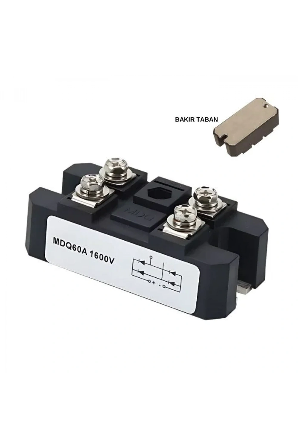 MDQ60-16 60A 1600V Tek Faz Köprü Diyot