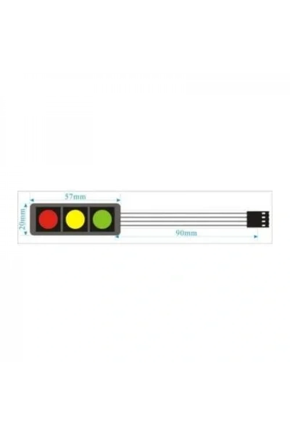 Membran 1x3 Tuş Takımı - Arduino Uyumlu