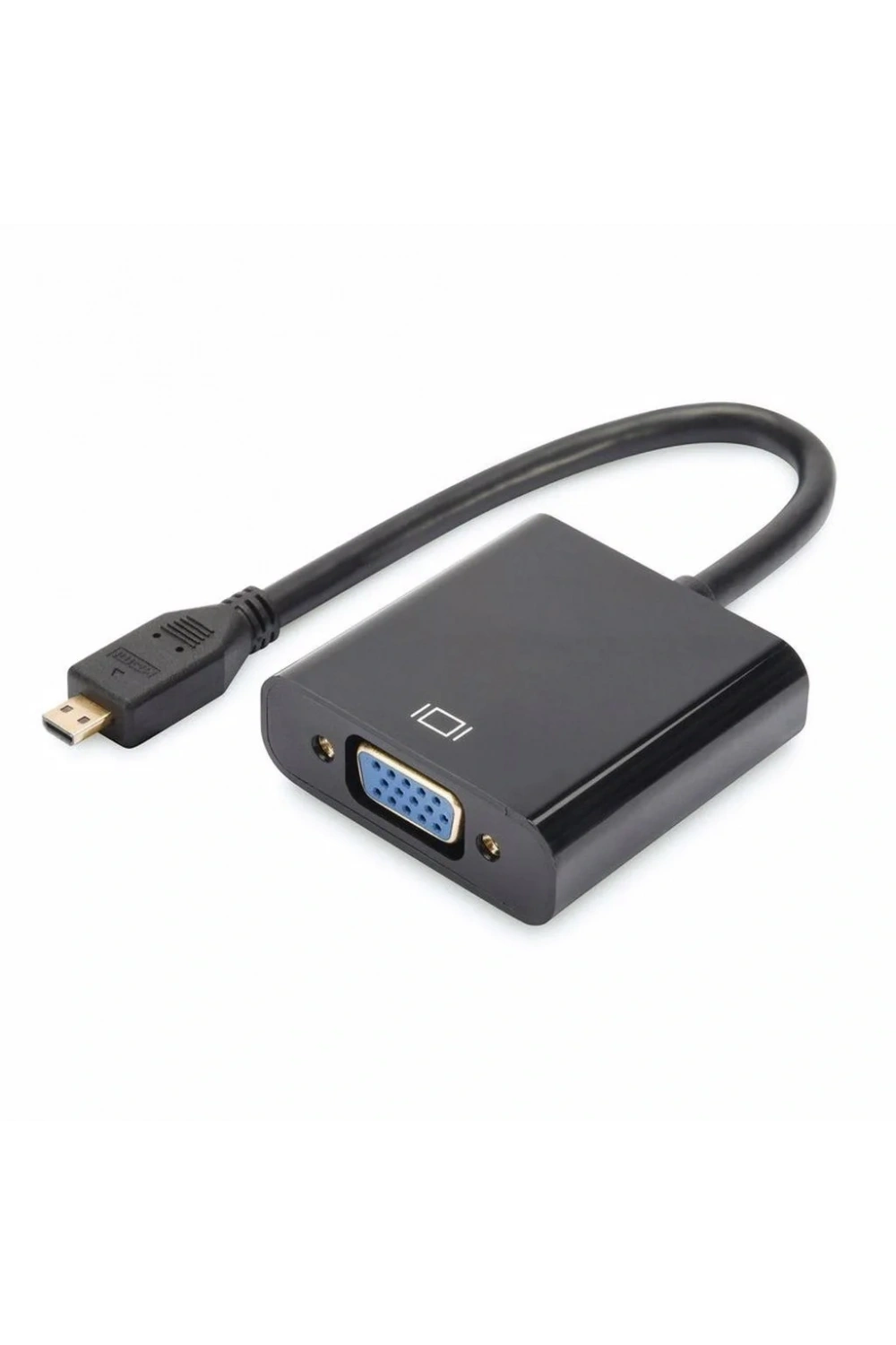 Micro Hdmi to Vga Kablo Dönüştürücü Çevirici Adaptör Siyah
