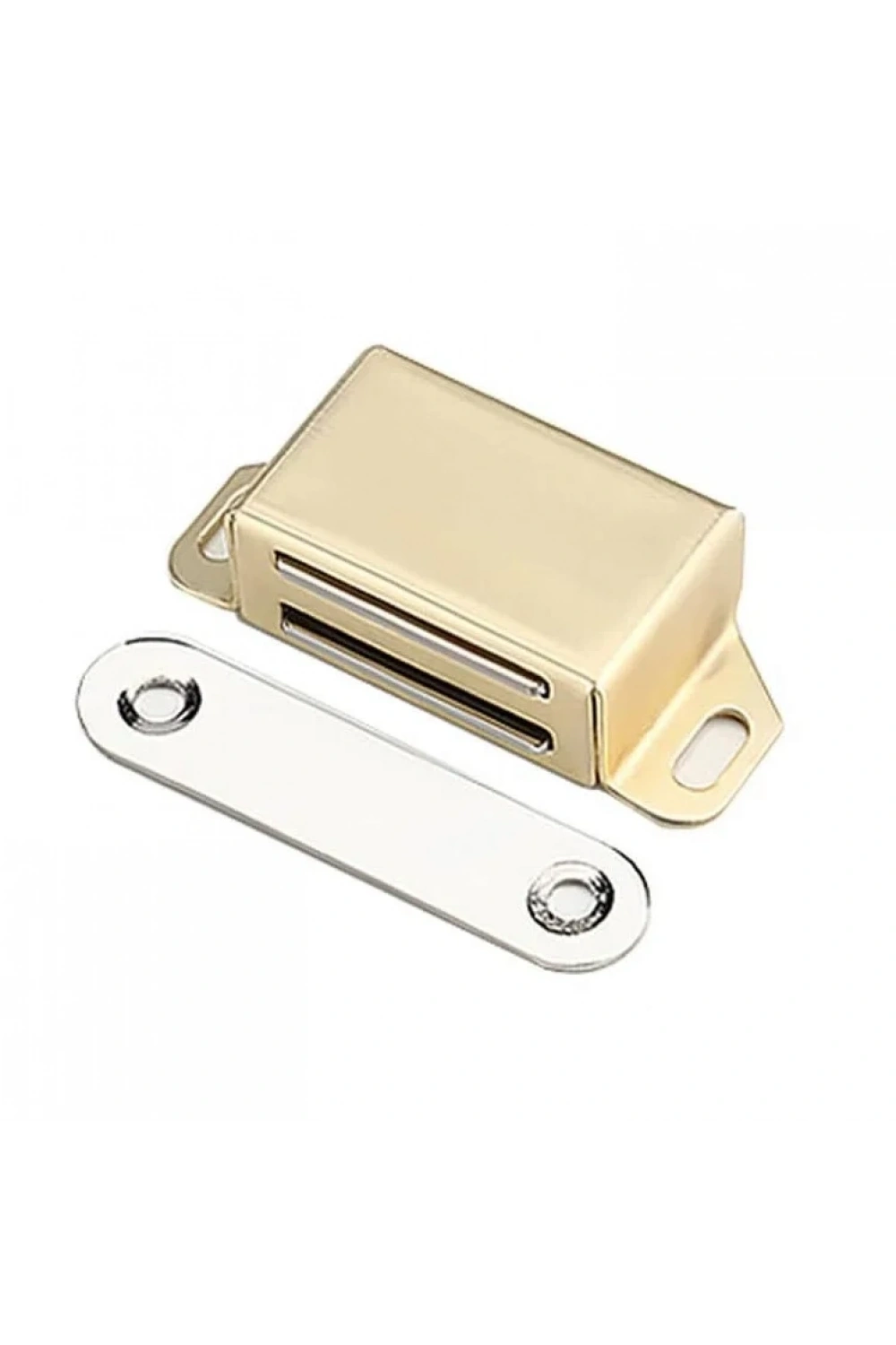 Mıknatıslı Metal Mobilya Kapak Kilidi 36x24x14mm - Altın