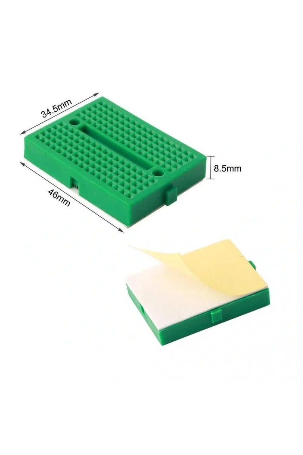 Mini Breadboard Yeşil Yapışkanlı 170 Pin 1 Adet
