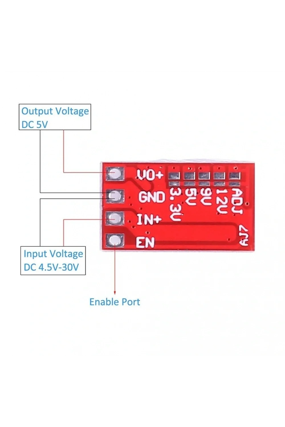 Mini DC-DC Buck Ayarlanabilir Güç Modülü 24V 3A