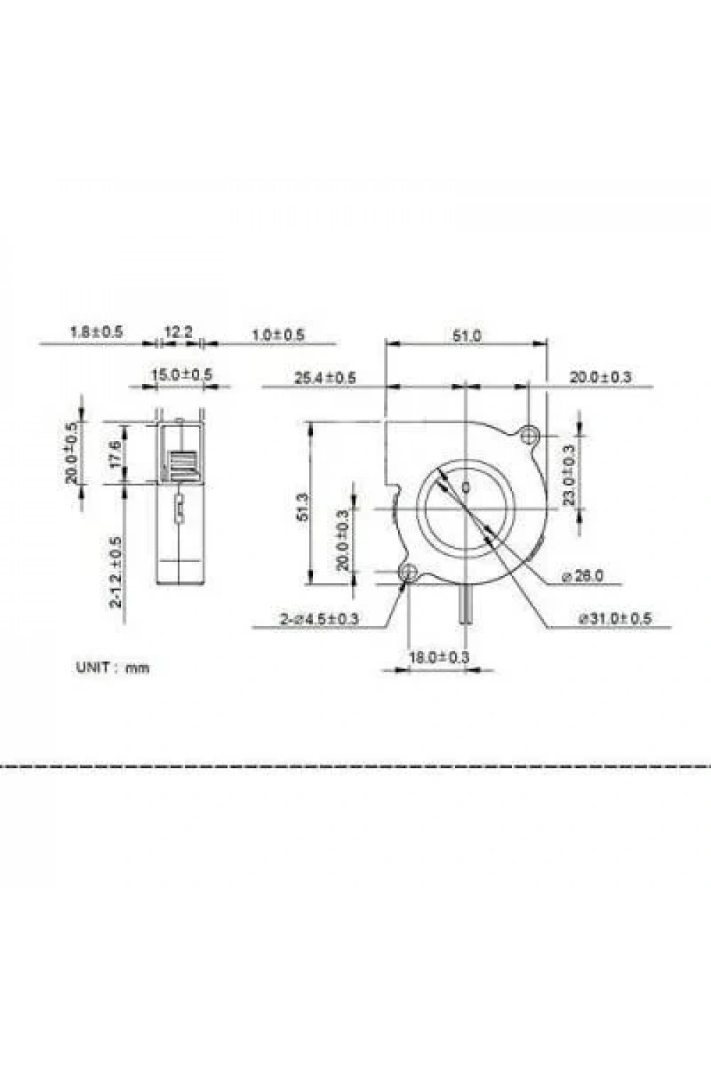 Mini Salyangoz Fan 12V 50x50mm