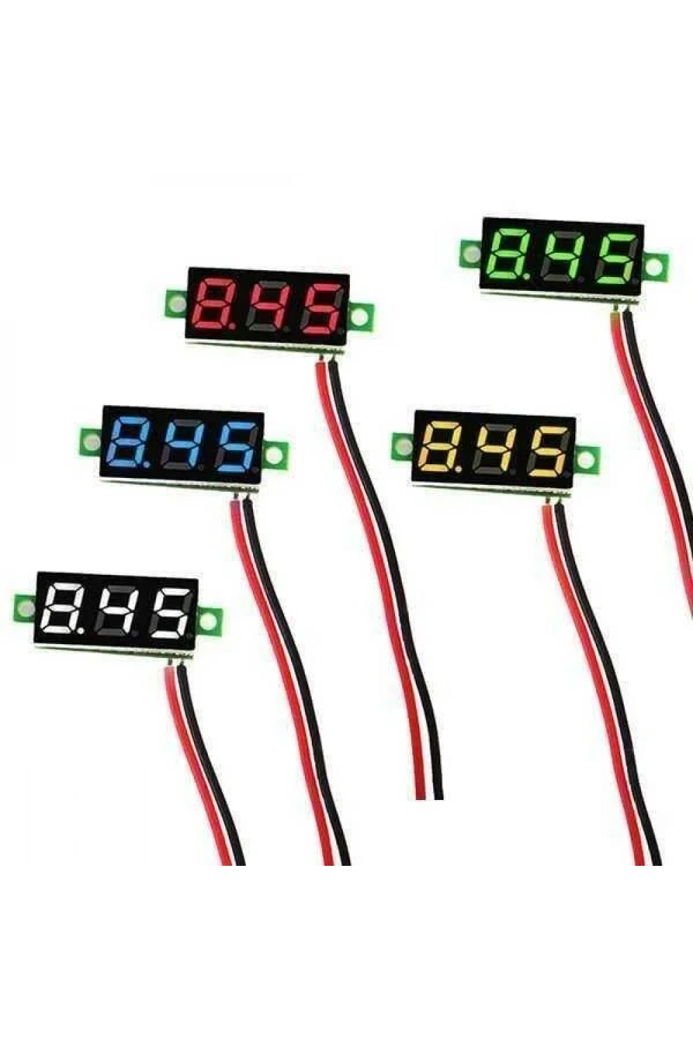 Mini Voltaj Göstergesi Mavi 4V - 30V Voltmetre