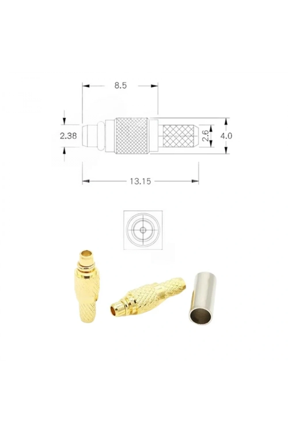 MMCX-J-1.5 Erkek Konnektör
