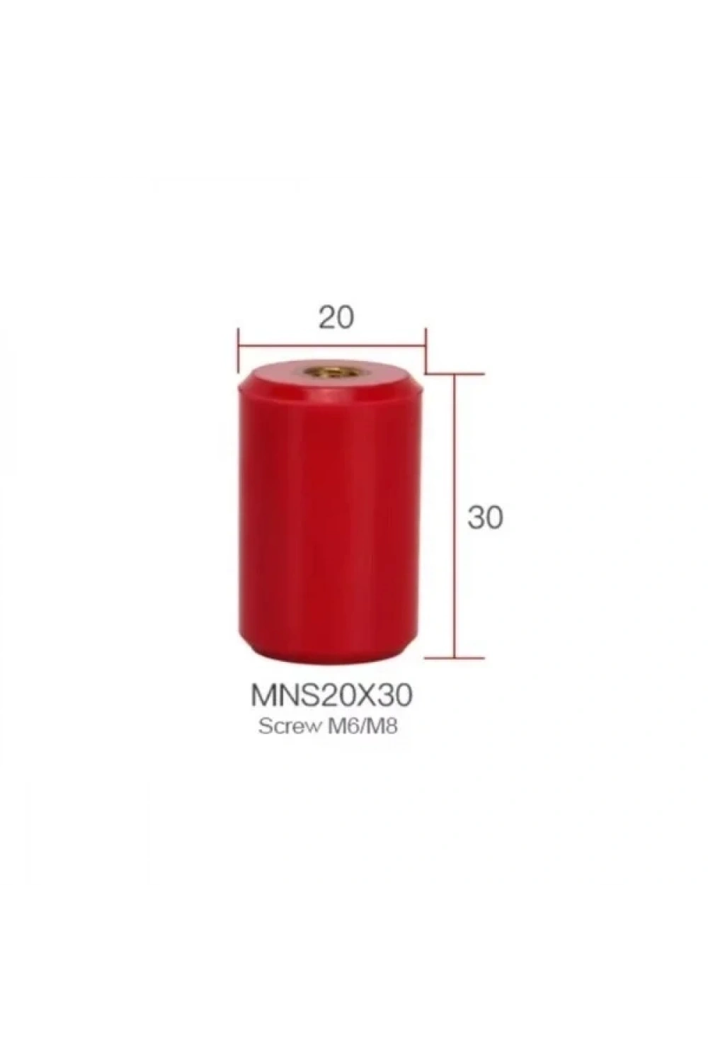MNS 20X30 M6 Bara Mesnet İzolatörü