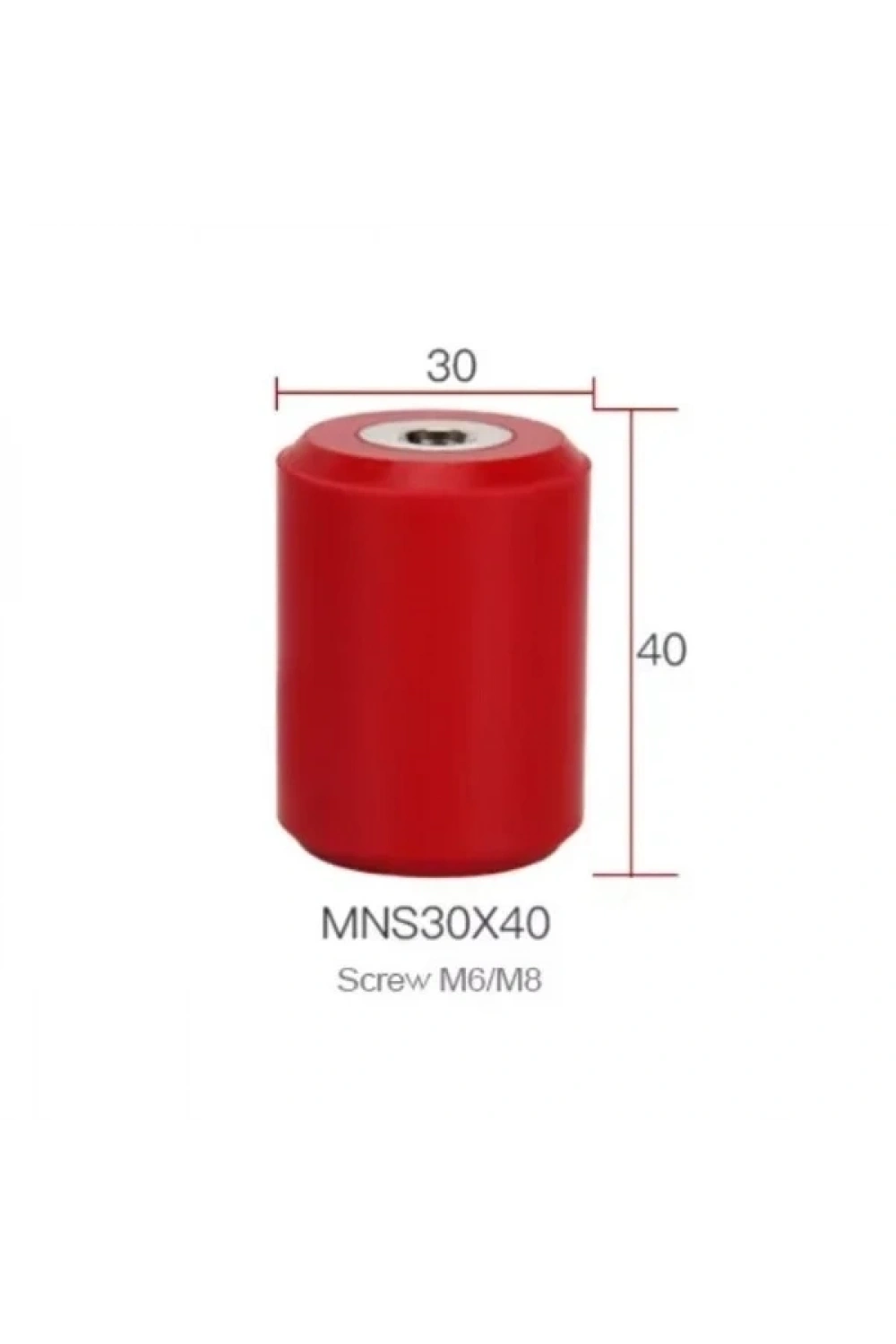 MNS 30X40 M8 Bara Mesnet İzolatörü