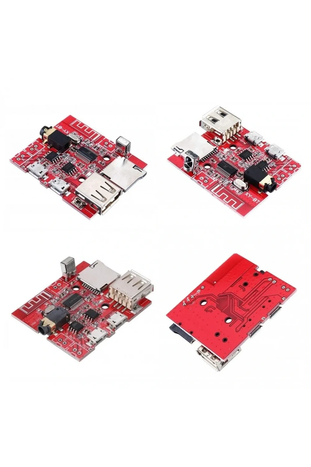 MP3 Kumandalı Bluetooth Amfi Modülü SD Kart + USB