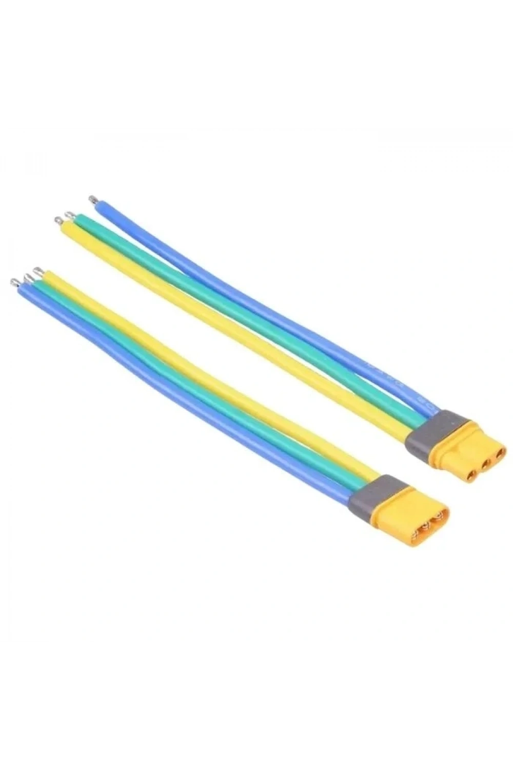 MR30 3-Pin Dişi-Erkek Lipo Pil Şarj Kablosu Seti 10cm