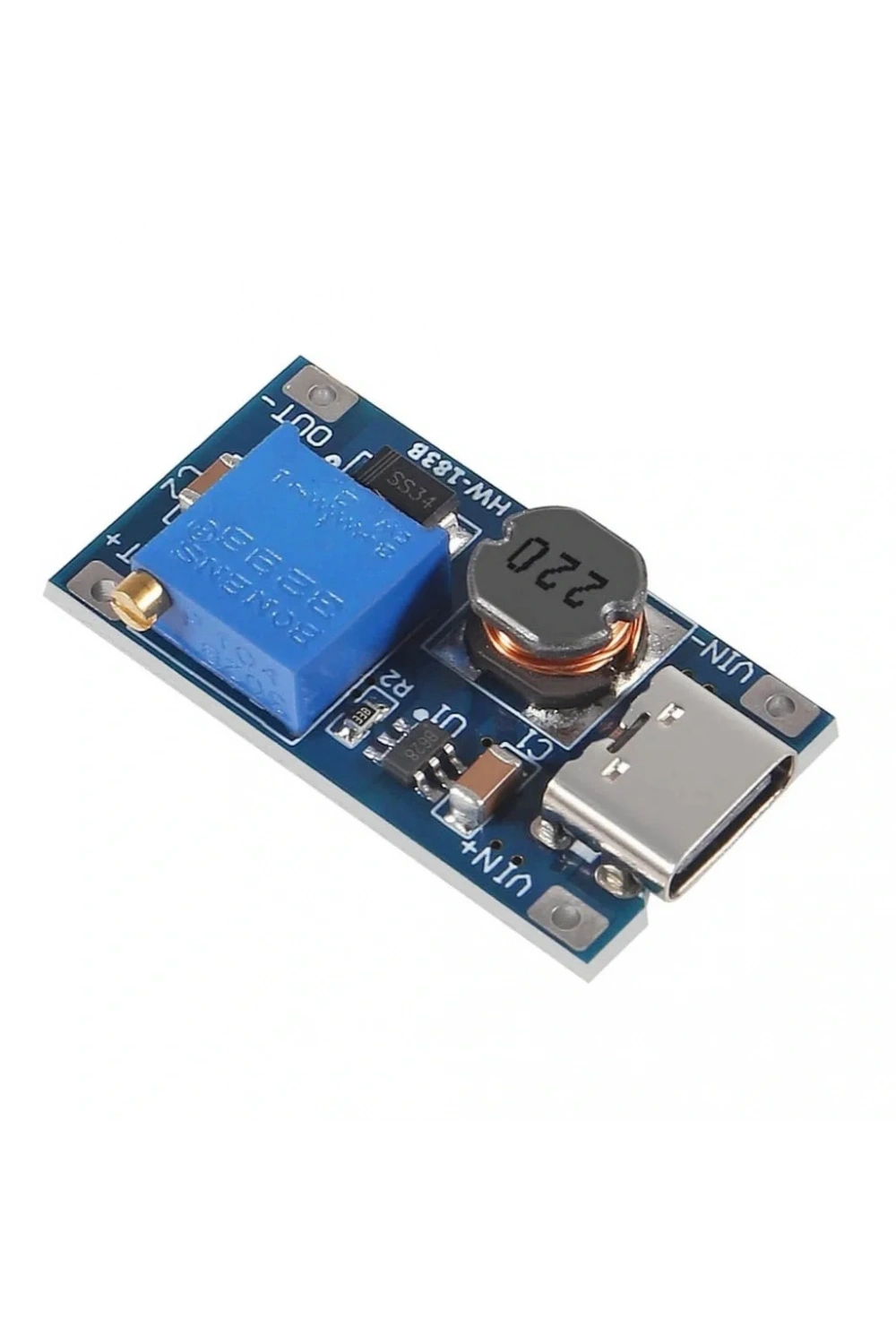 MT3608 2A Dc-Dc Güç Modülü Type-C Çıkışlı