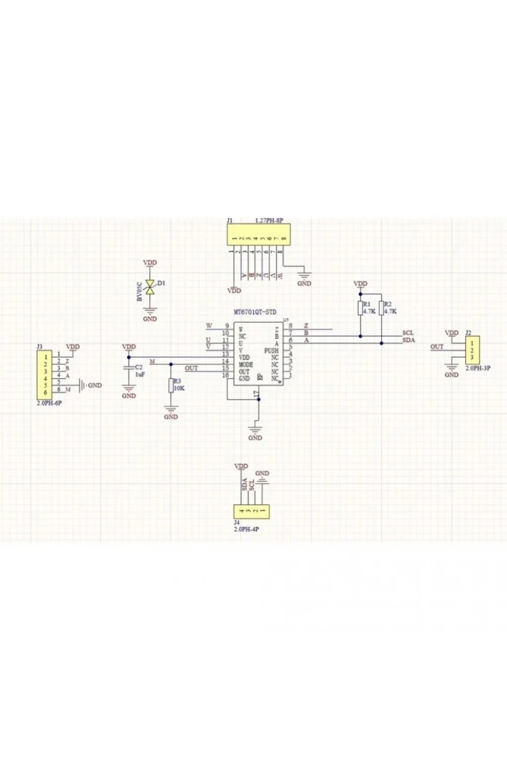 MT6701 Manyetik Açı Sensörü Modülü (Magnetic Encoder)