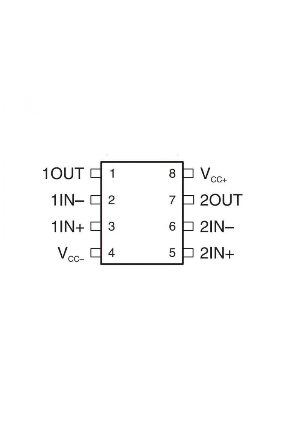 NE5532 SOIC-8 SMD OpAmp Entegresi