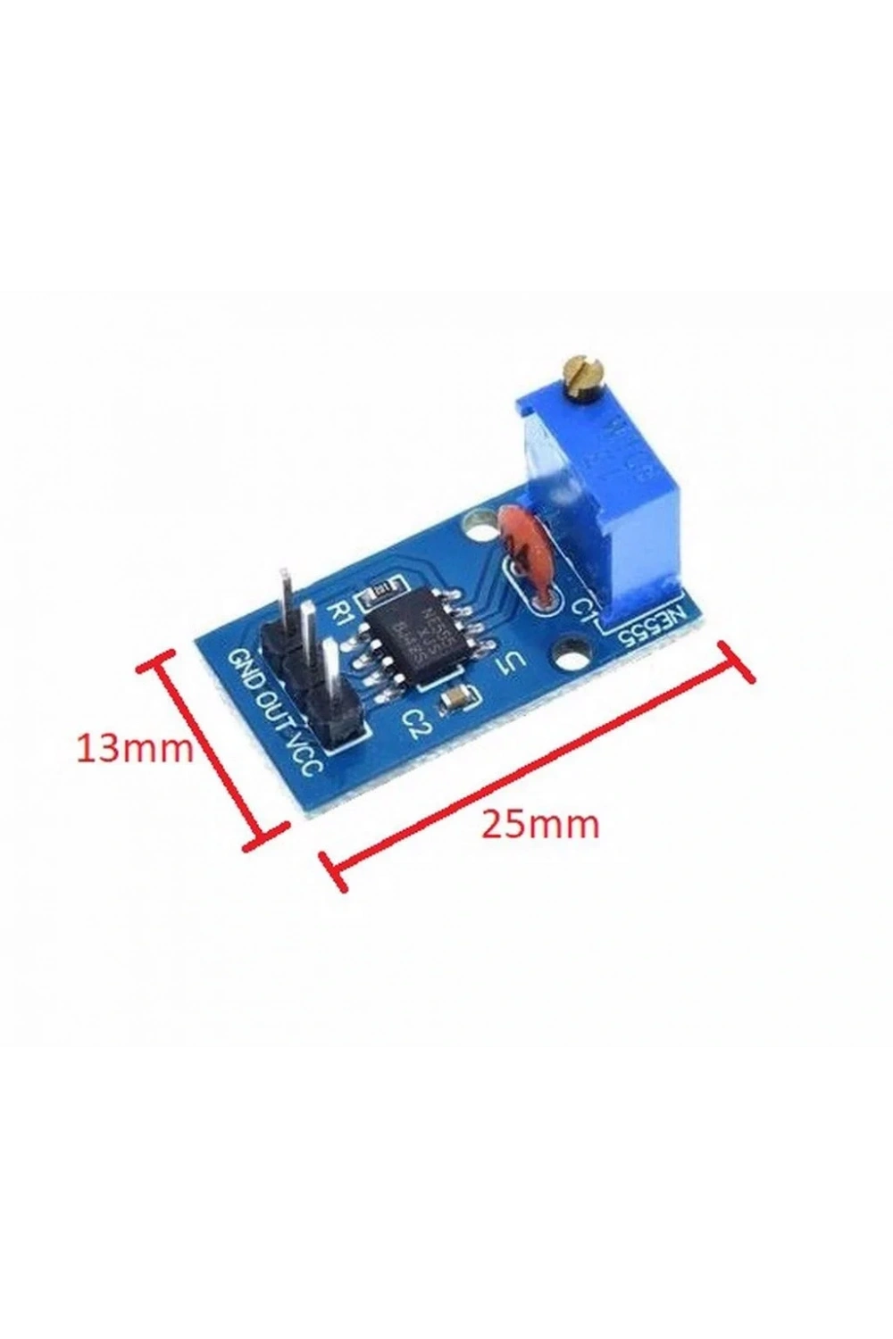 NE555 Pulse Kare Dalga Osilatör Modülü