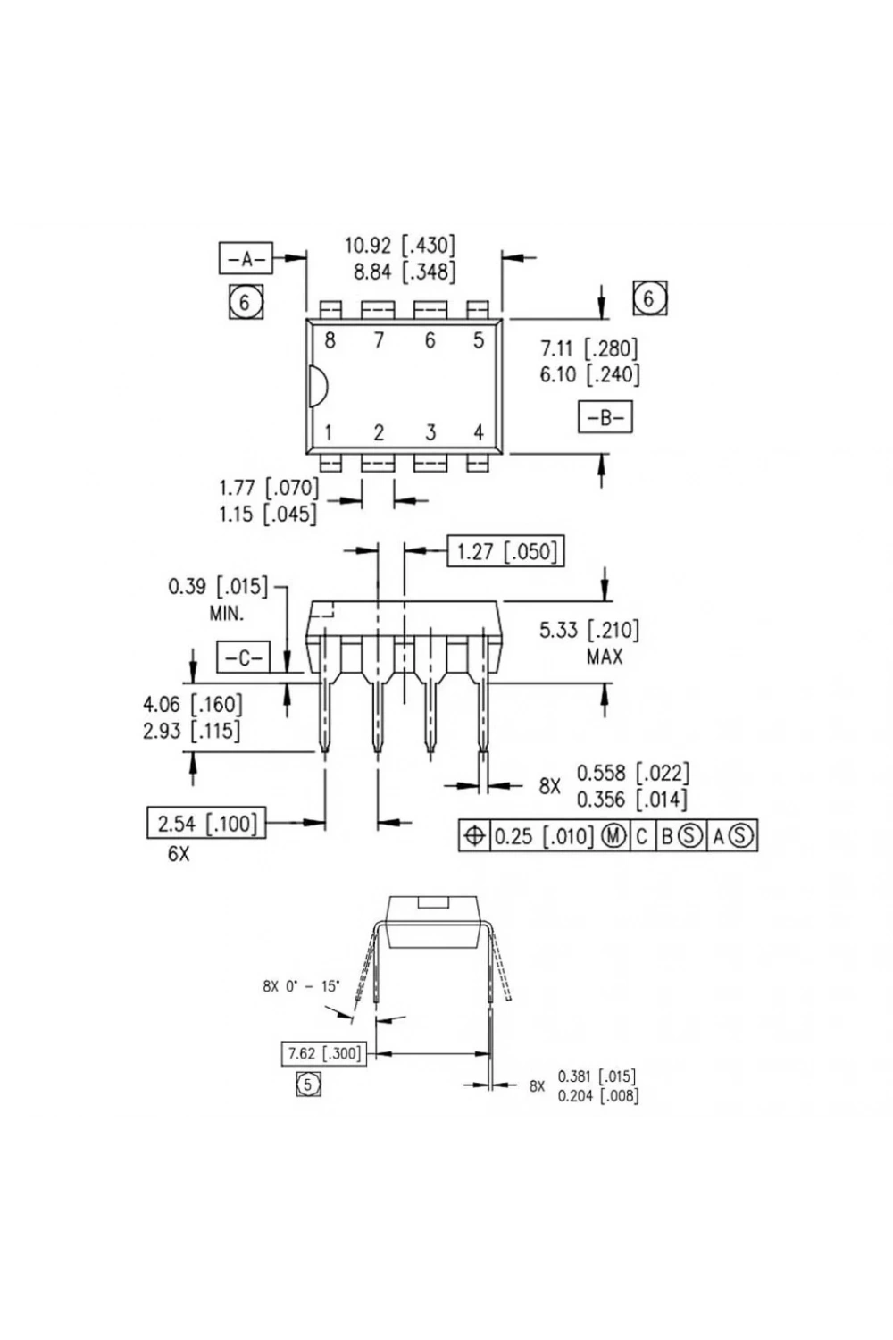 NE555 Zamanlayıcı - Osilatör - Pulse Jeneratör Entegresi Dip-8