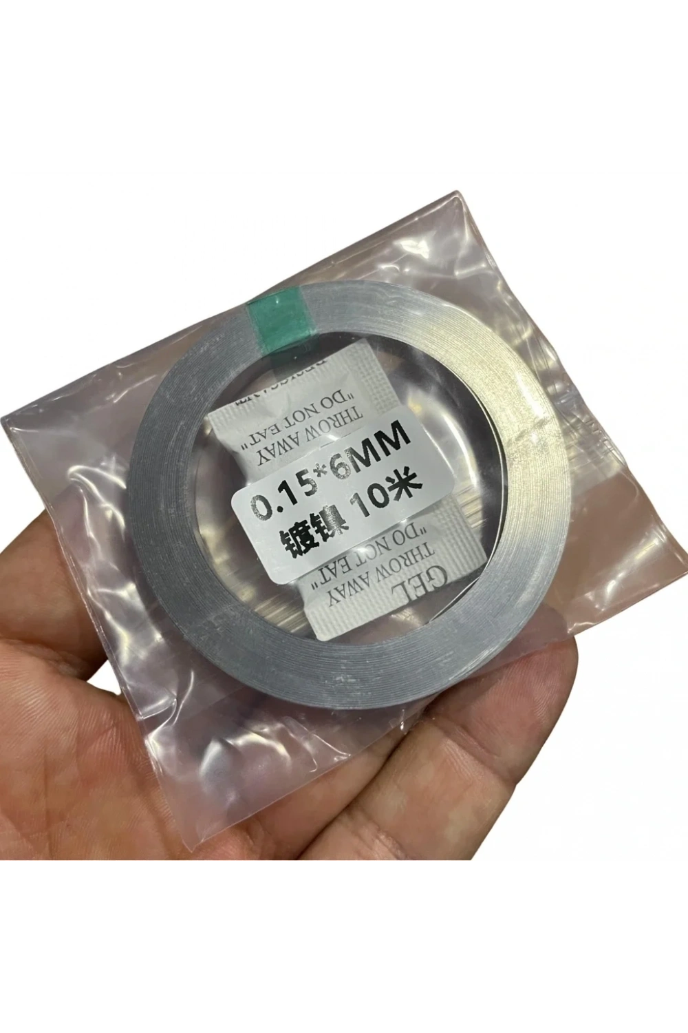 Nikel Kaplı Punta Teli 0.15x6mm 10 Metre
