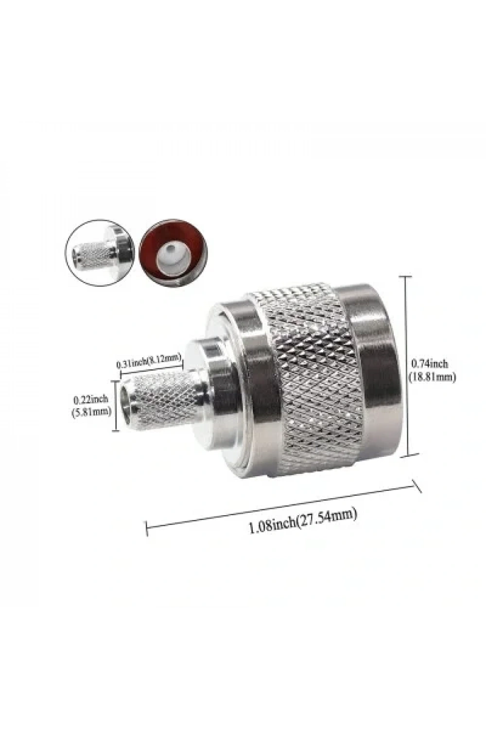 NJ-4 N-Tip Erkek Coaxial Konnektör