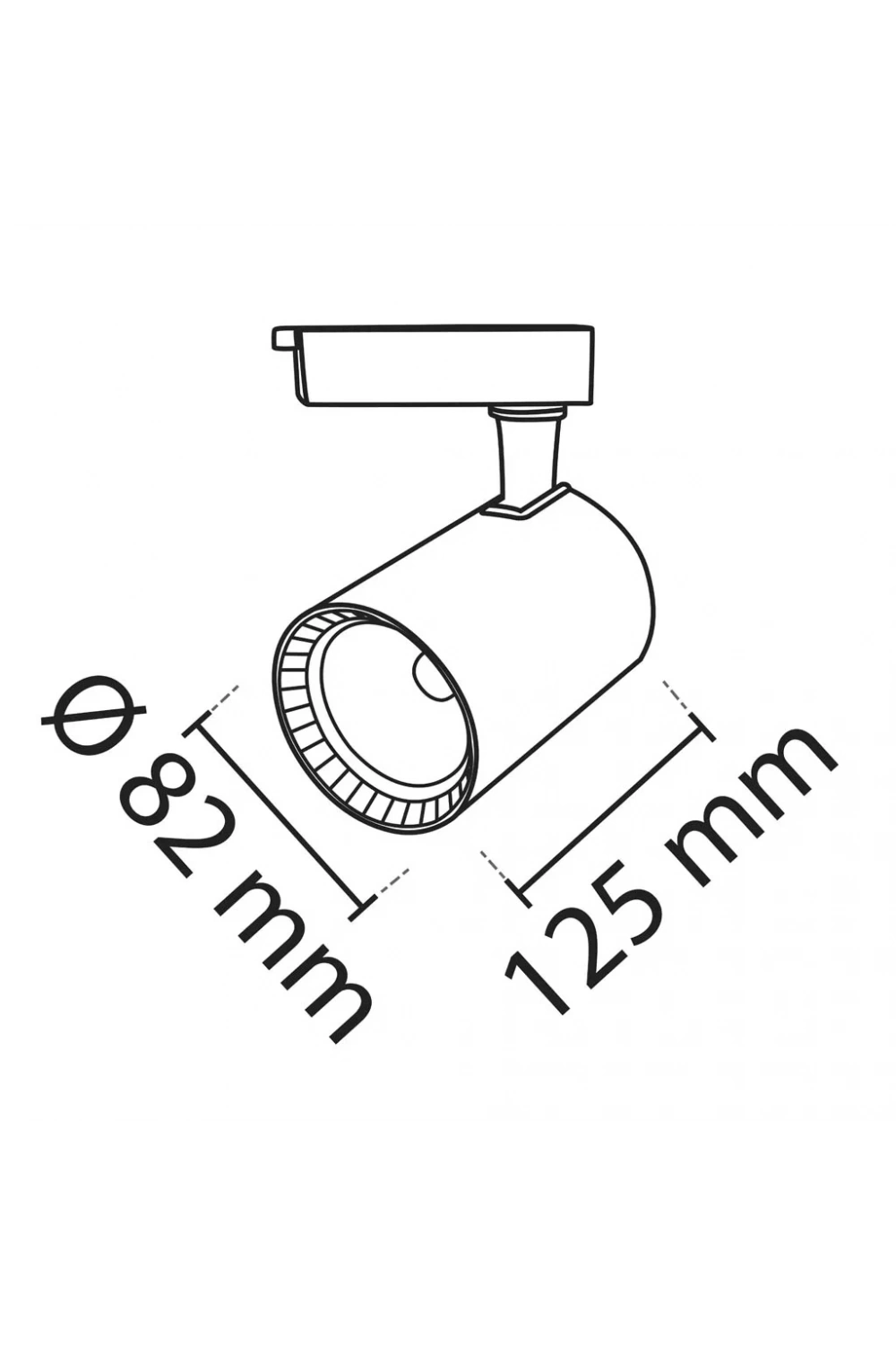 Noas 30W Siyah Kasa Led Ray Spot Beyaz Işık Paris