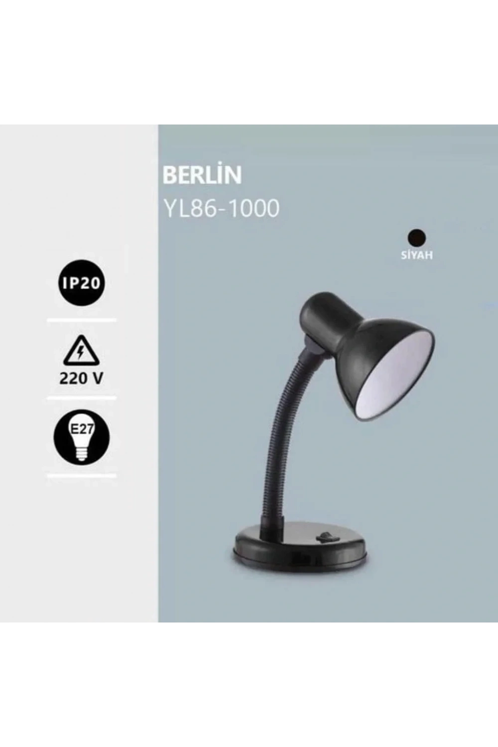 Noas E27 Duy Sarı Masa Lambası Berlin