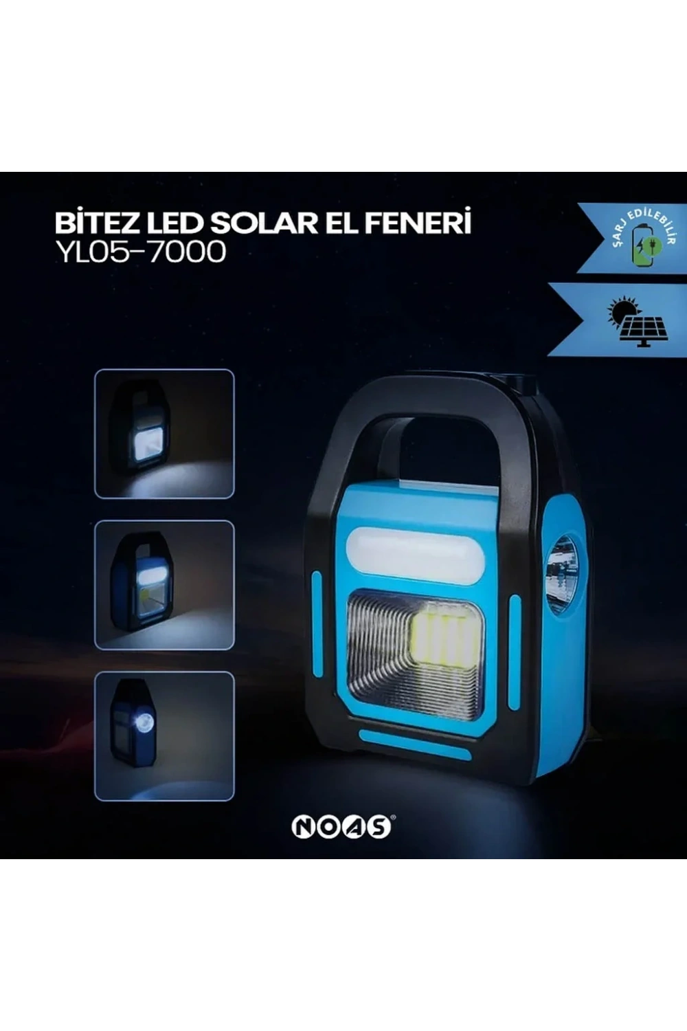 Noas Şarj Edilebilir Bitez Solar El Feneri