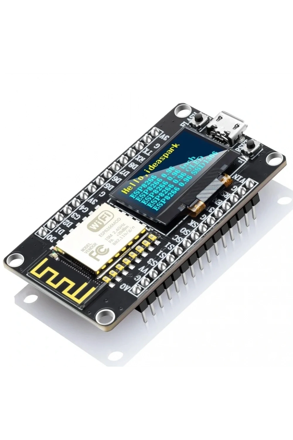NodeMCU ESP8266 0.96 Inch OLED Wifi Geliştirme Modülü Micro USB