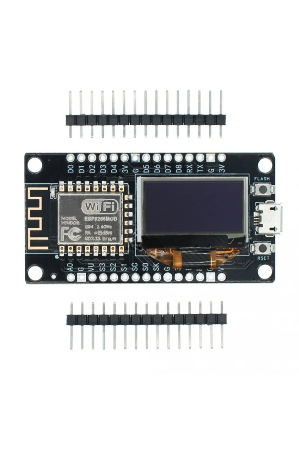 NodeMCU ESP8266 0.96 Inch OLED Wifi Geliştirme Modülü Micro USB