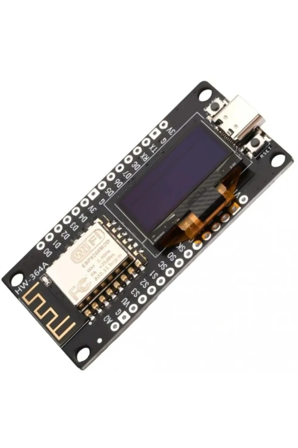 NodeMCU ESP8266 0.96 Inch OLED Wifi Geliştirme Modülü Type-C