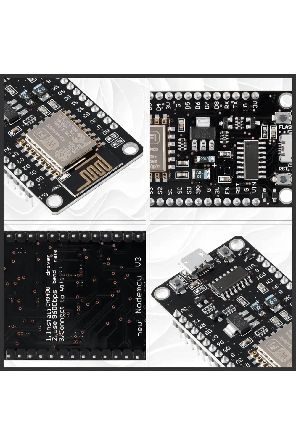 NodeMCU Lolin V3 CH340 Esp8266 Tabanlı Geliştirme Kartı