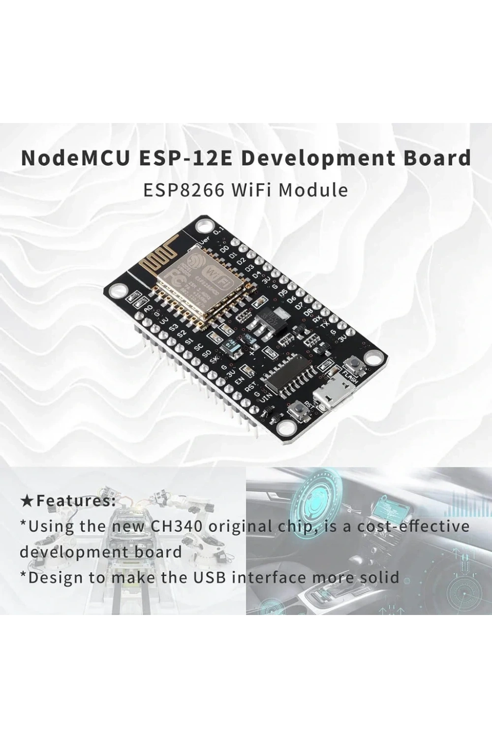 NodeMCU Lolin V3 CH340 Esp8266 Tabanlı Geliştirme Kartı