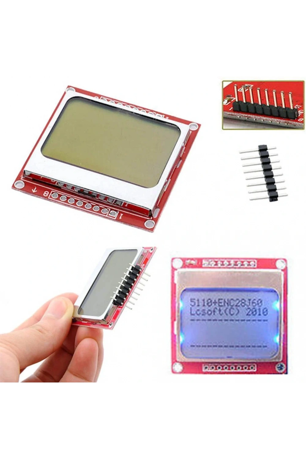 Nokia 5110 LCD Ekran Kırmızı