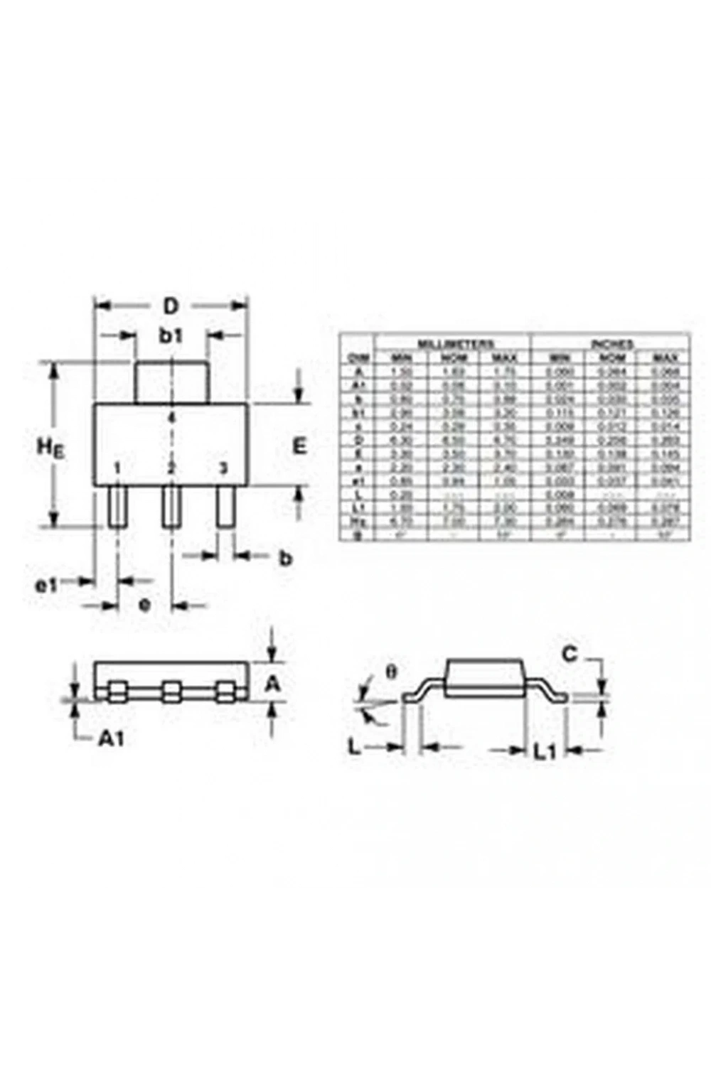 NSV60601MZ4T1G 6A 60V NPN Smd Transistör Sot-223