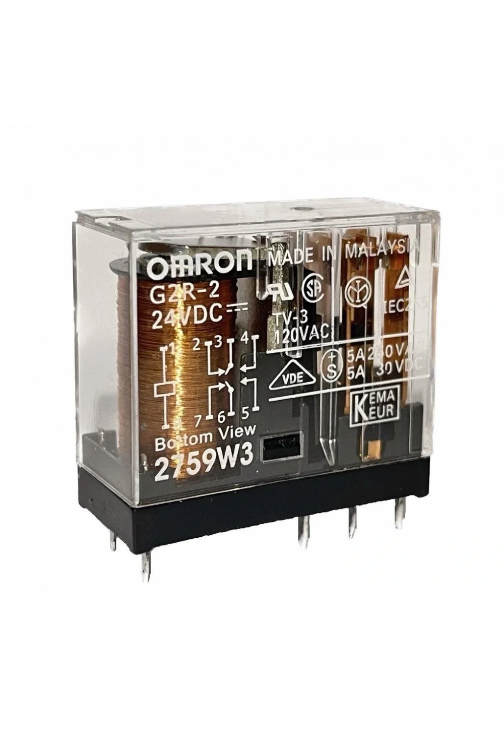 Omron G2R-2 24VDC 5A Çift Kontak 8 Pin Power Relay Güç Rölesi