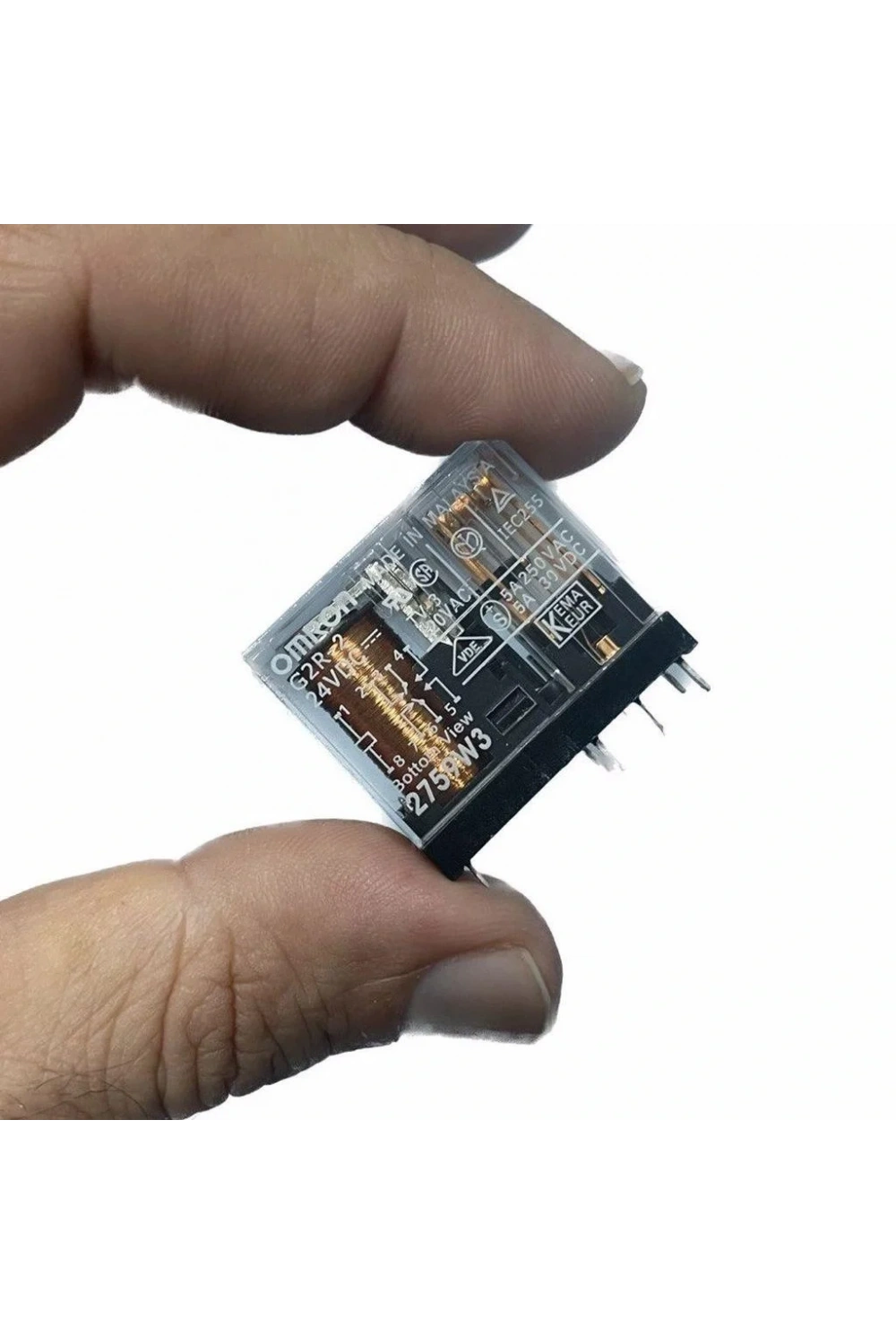 Omron G2R-2 24VDC 5A Çift Kontak 8 Pin Power Relay Güç Rölesi