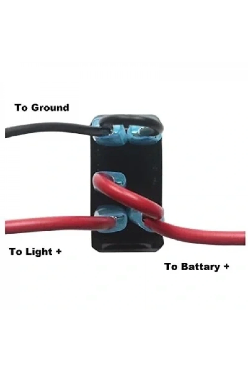 ON-OFF Mavi Işıklı Anahtar 5-Pin 12V-24V