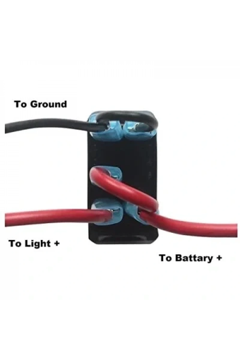 ON-OFF Mavi Işıklı Anahtar 5-Pin 12V-24V - Stereo