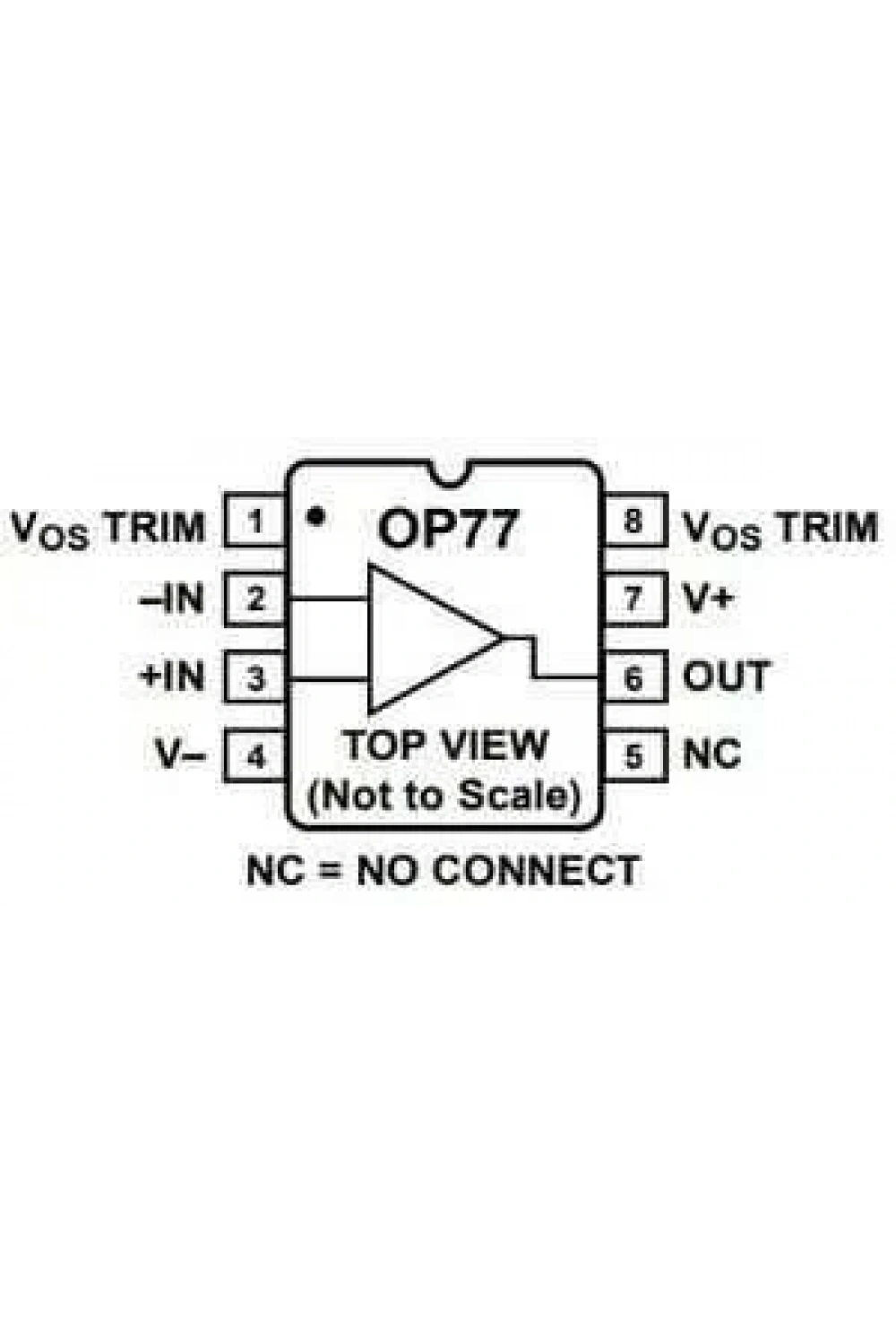 OP77 DIP-8 Ofset Voltaj İşlemsel Amplifikatör