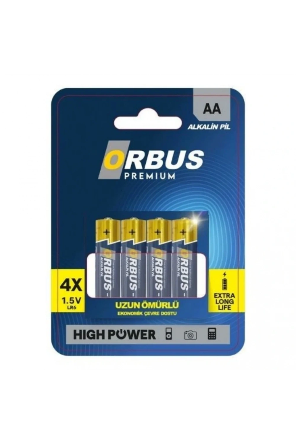 Orbus LR6 Alkalin AA Kalem Pil 4lü Blaster
