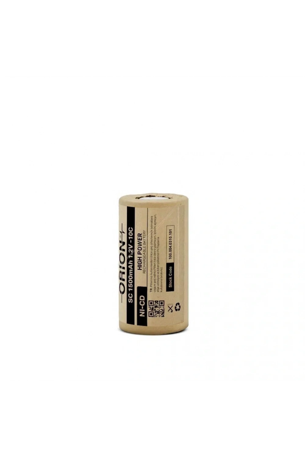 Orion 1.2V Ni-Cd SC 1500mAh Şarj Edilebilir Pil - HP
