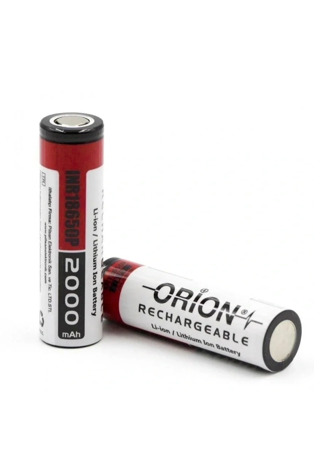 Orion 18650p 3.7V 2000mAh 15C Şarj Edilebilir Li-ion Pil
