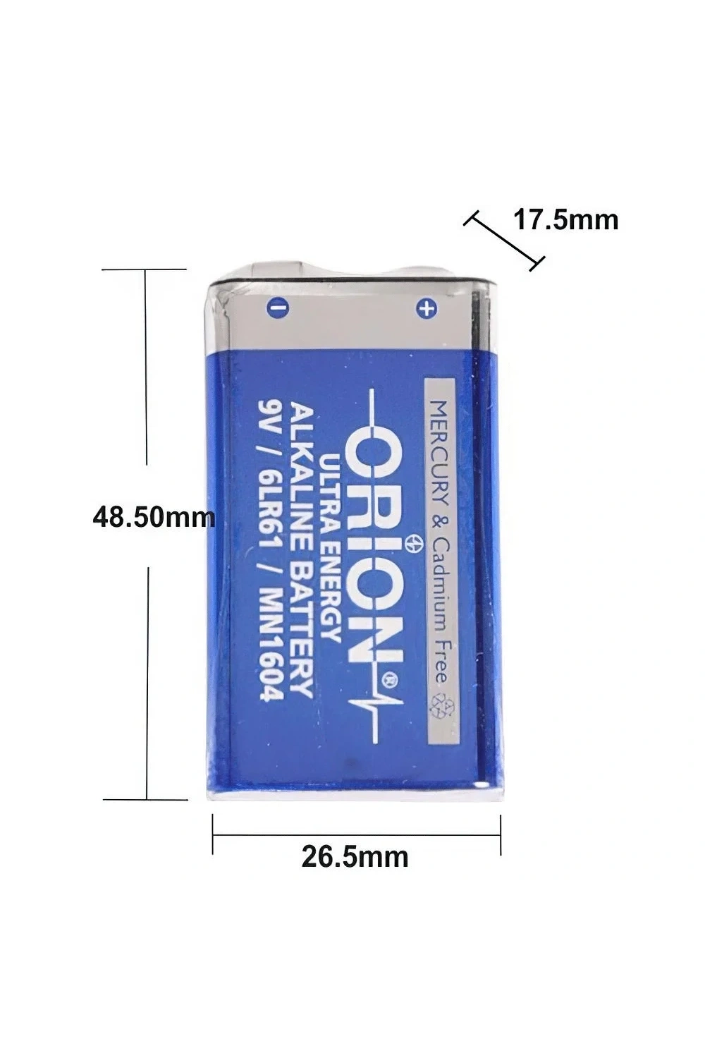 Orion 9V Alkalin Pil Dökme