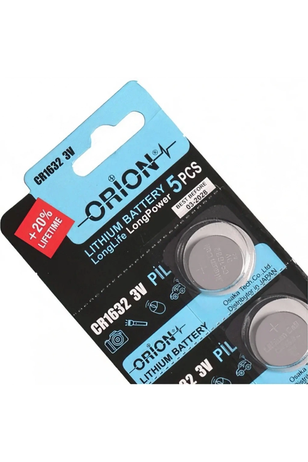 Orion CR1632 3V Lityum Pil 5li Paket