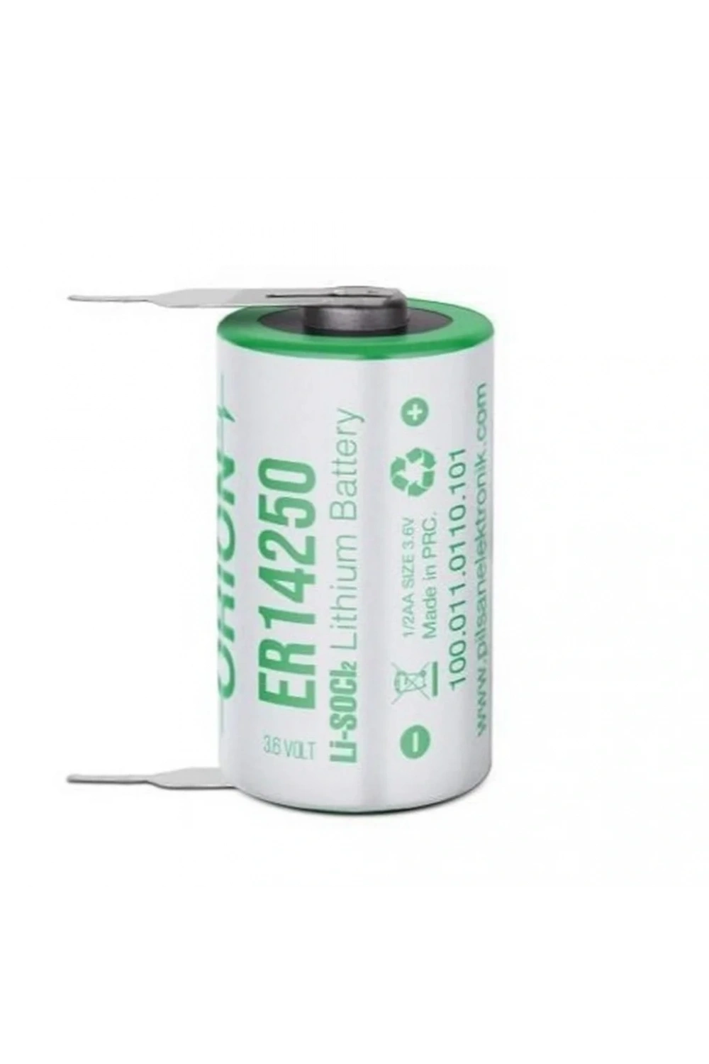 Orion ER14250 H Lityum Pil 3.6V 2P