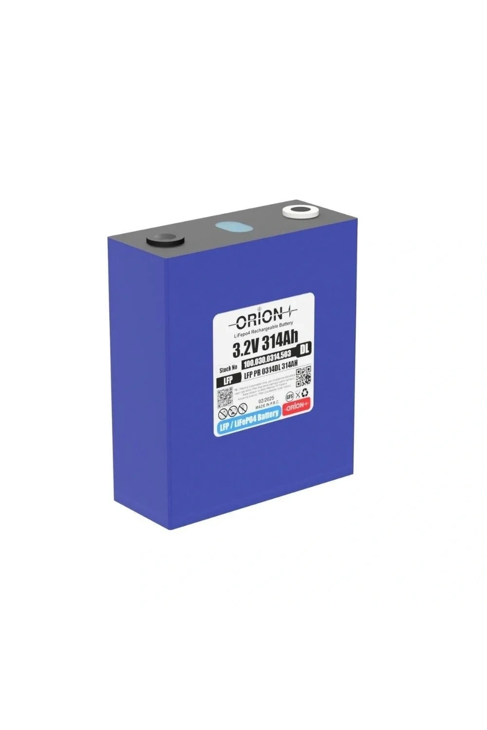 Orion LiFePO4 3.2v 314DL 314AH Prizmatik Pil