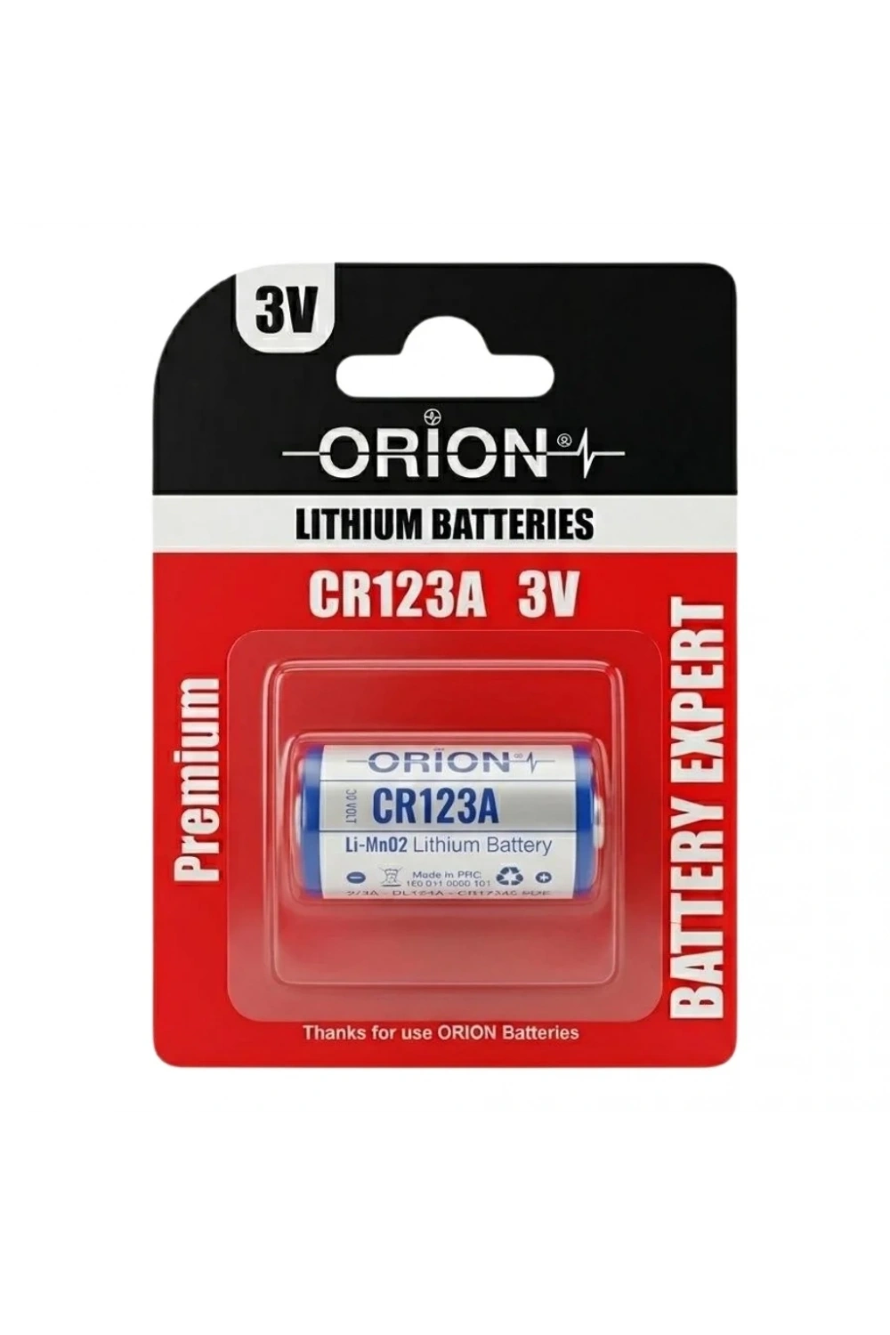Orion Lityum CR123A 3.0V Pil