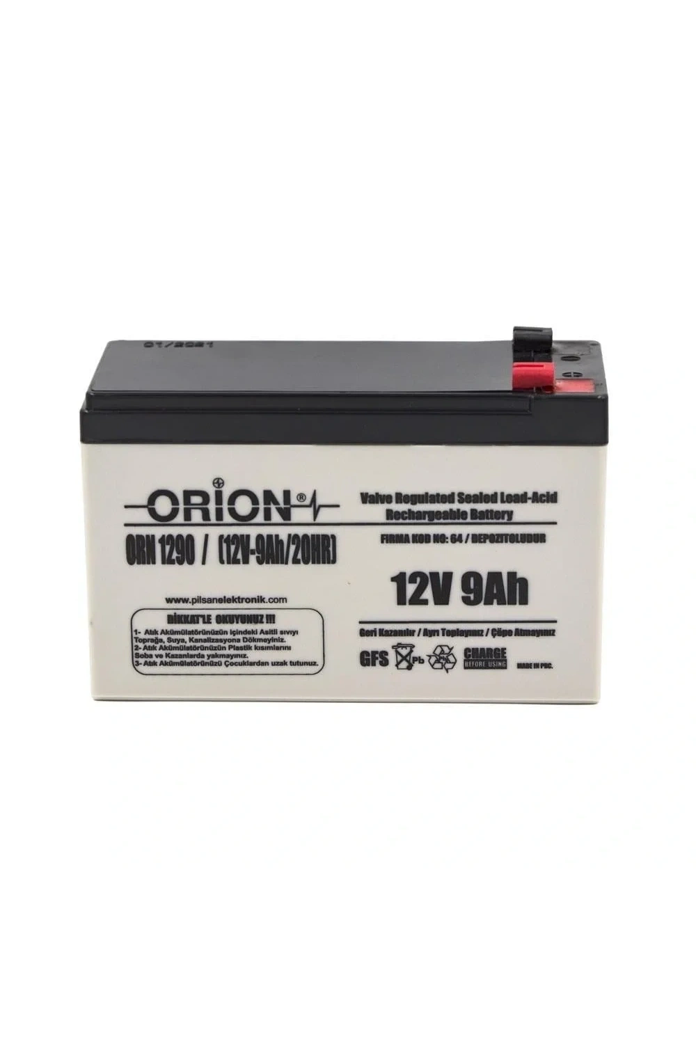 Orion ORN1290 12V 9.0Ah Bakımsız Kuru Akü