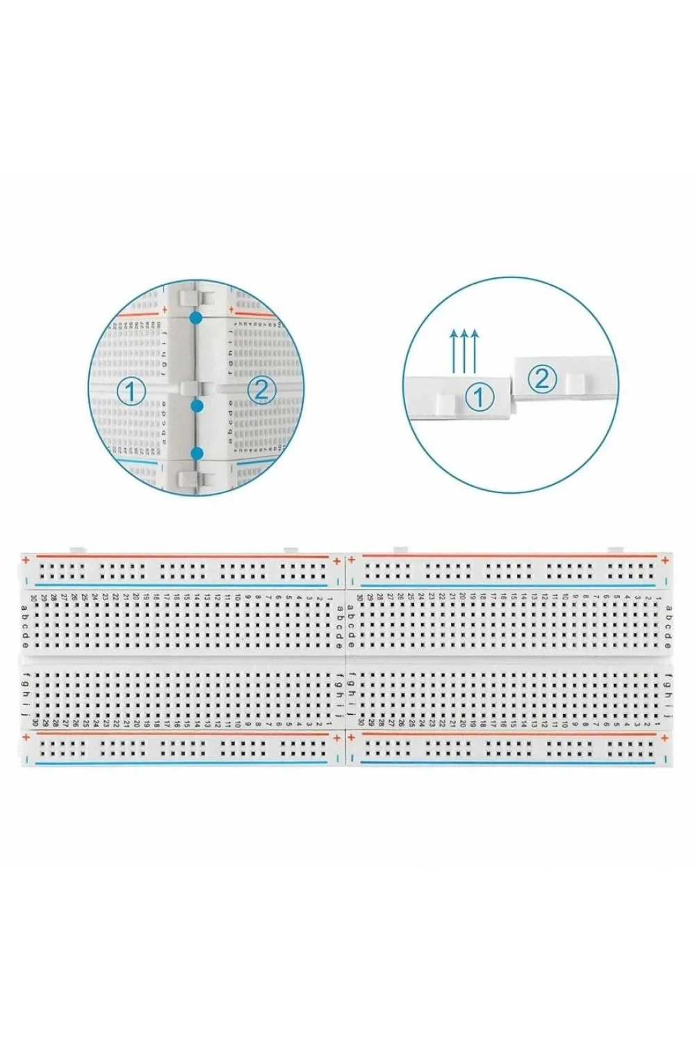 Orta Boy Breadboard 400 Pin - Hücre - Point